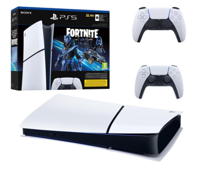 Konsola PS5 Sony PlayStation 5 Slim Digital (Fortnite) + pad White